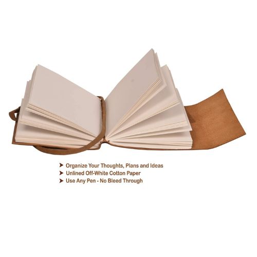 CraftShades – Leather Diary Heart with Quote Antique Handmade Leather Bound Notepad for Men and Women Unlined Paper Travel Diary and Notebooks to Write 7 x 5 Inches (Heart With Quote)