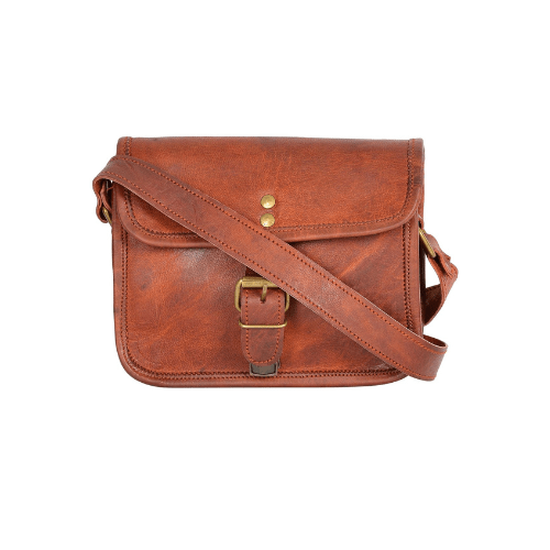 Craftshades – 5″7 Single Strip Handcrafted Messenger Leather Bag | 100% Genuine Leather