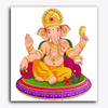 Paint Waint Ganeshji Having Modak