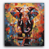 Paint Waint Elephant Colourful Patches