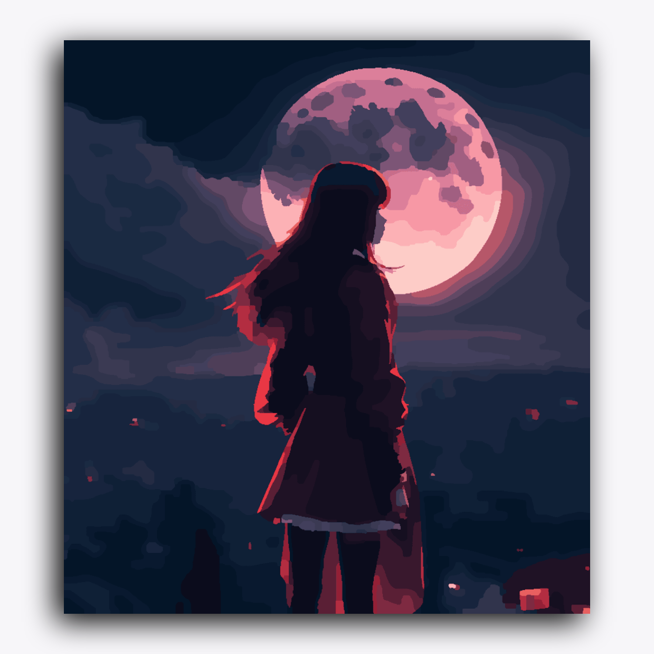 Girl Under the Moon