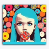 Paint Waint Childish a Kid with Lolipop