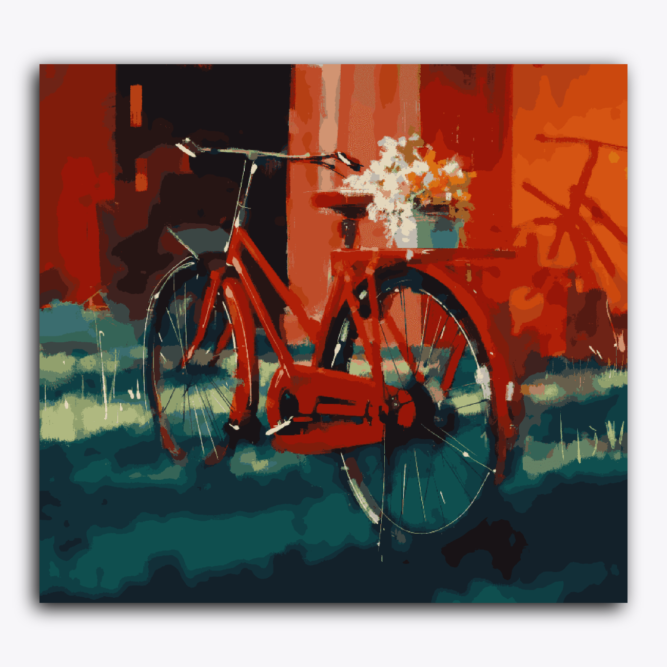 Flower on Bicycle