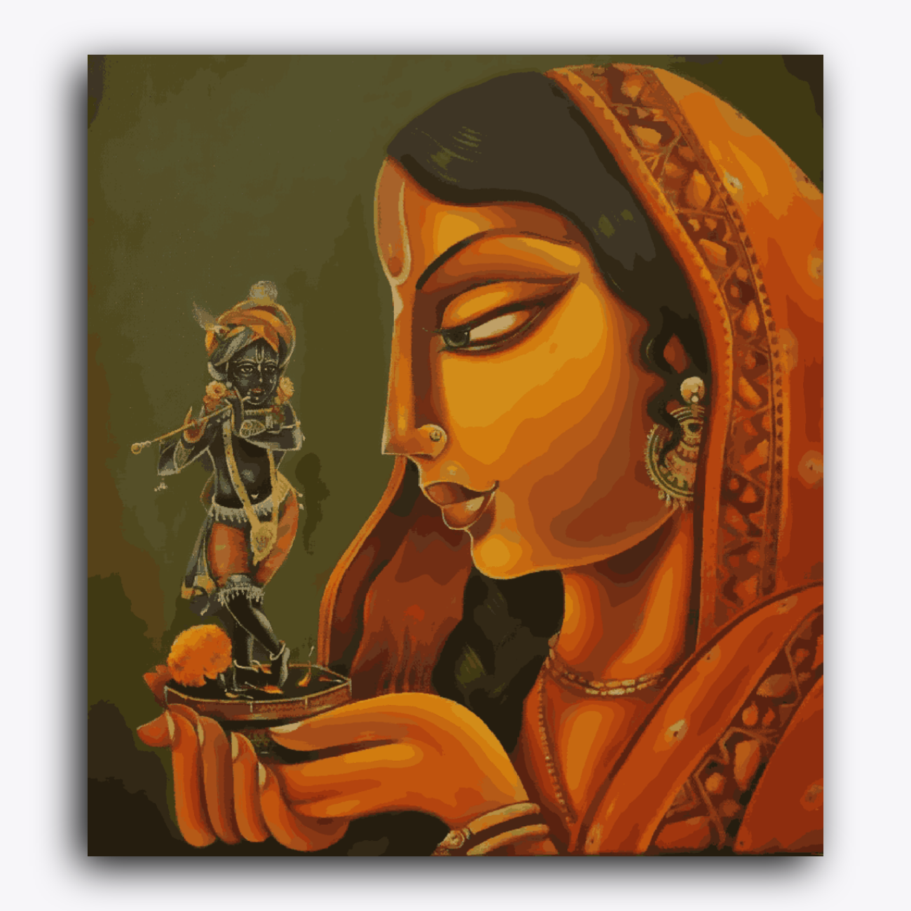 Mirabai Shree Krishna Indian Art