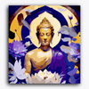 Paint Waint Golden Buddha in Blue