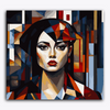 Paint Waint Abstract Lady Different Shapes