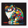 Paint Waint Cat Abstract Dots