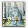 Paint Waint Raining Paris City Eiffel Tower