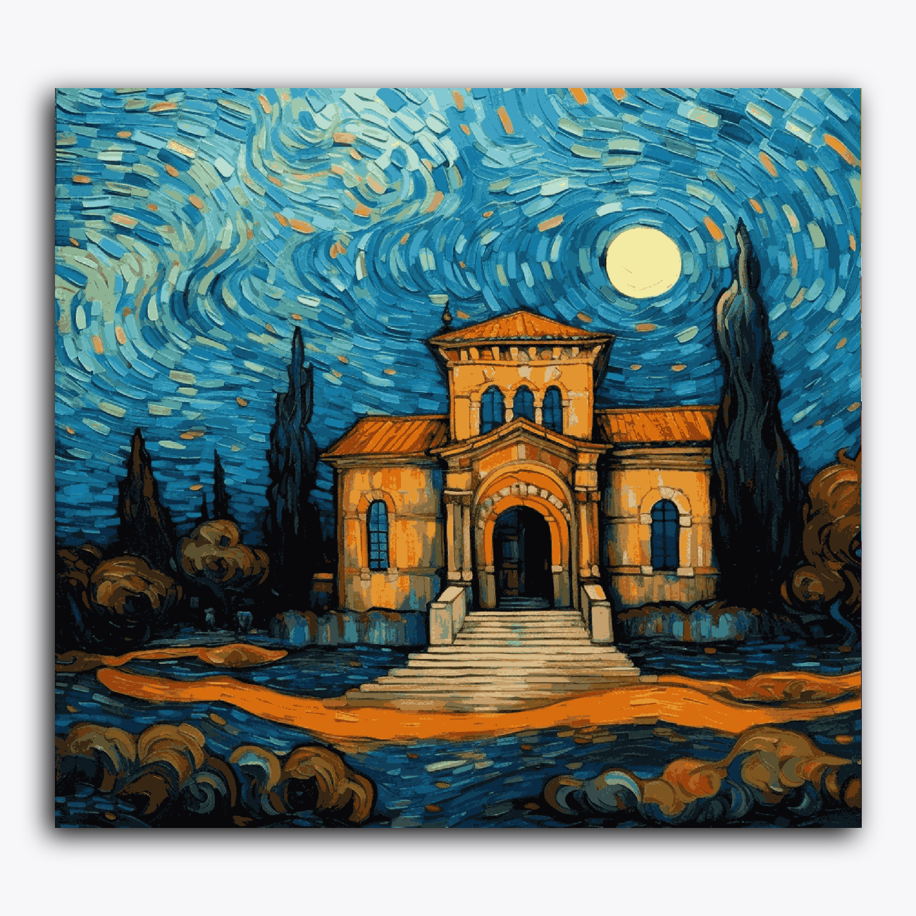 Castle Van Gogh Style