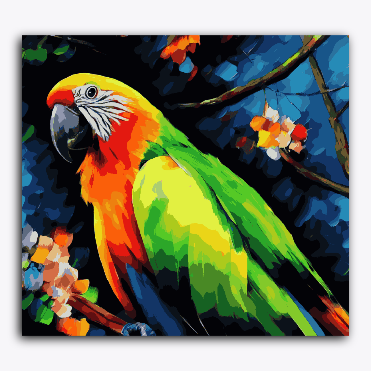 Parrot Blue Yellow Green Macaw