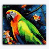 Paint Waint Parrot Blue Yellow Green Macaw