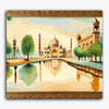 Paint Waint Mosque Lake with Trees
