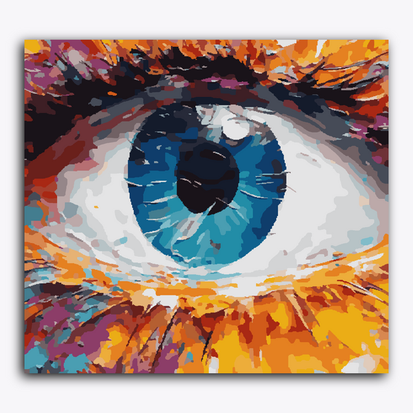 Paint Waint Fluorit Oil Conceptual Eye