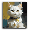 Paint Waint White Cat