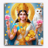 Paint Waint Goddess Laxmi with Owl