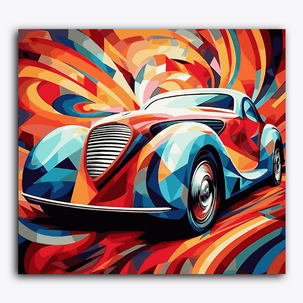 Paint Waint Vintage Car Abstract