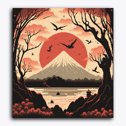 Mount Fuji Portrait