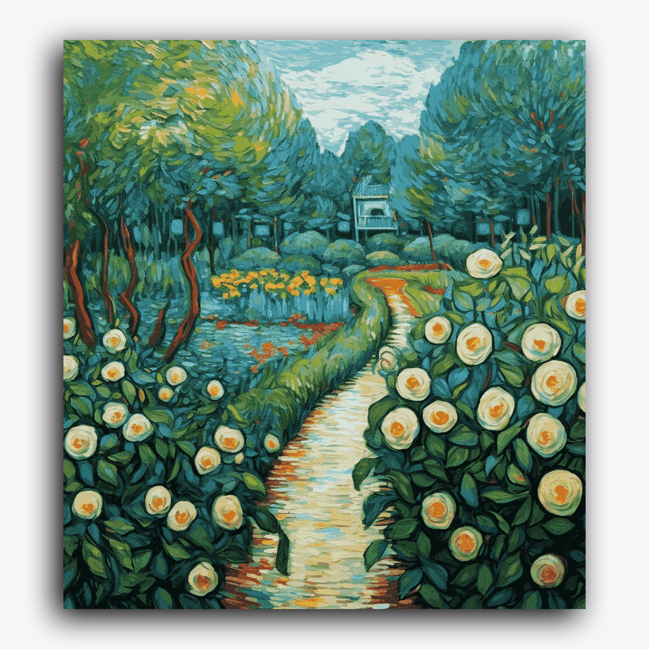 Garden Van Gogh Style