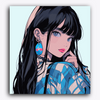 Paint Waint A Girl in Blue
