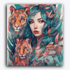 Paint Waint Animal Lover Girl Tiger