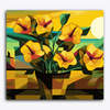 Paint Waint Yellow Flower Cubist Style
