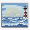 Paint Waint Lighthouse Storm Sky