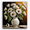 Paint Waint White Sunflowers