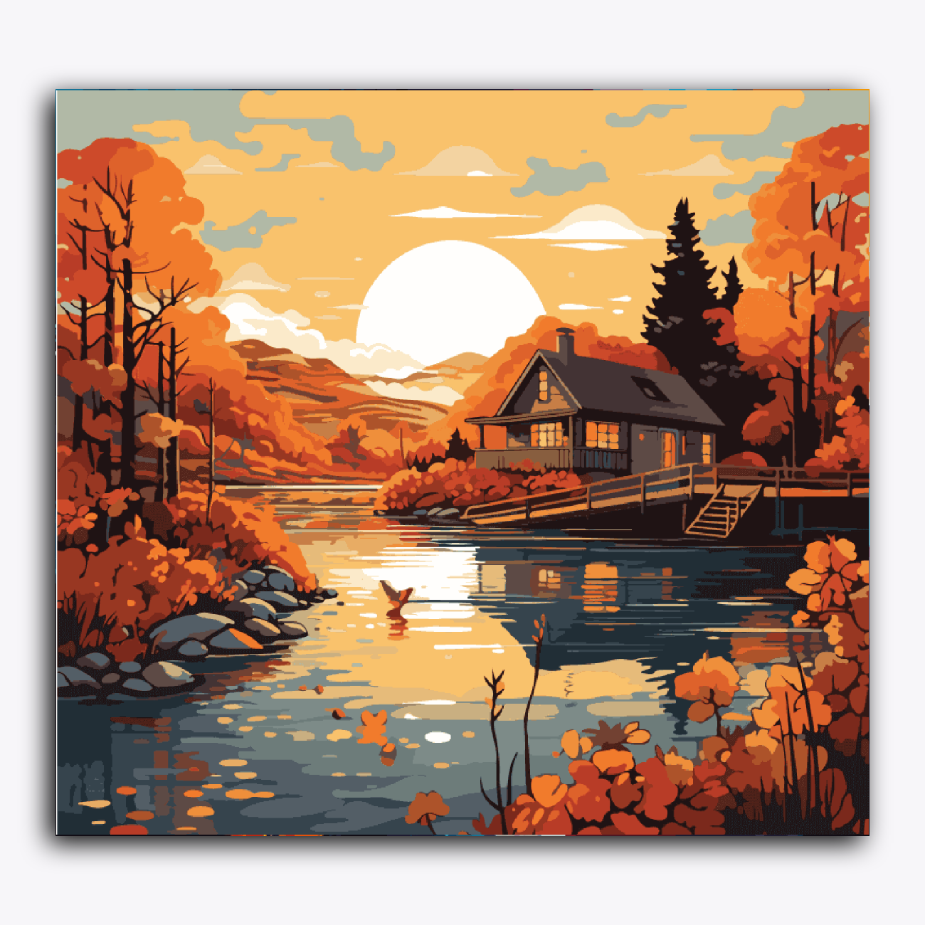 House in Sunset