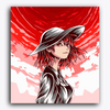 Paint Waint Girl with Black Cap