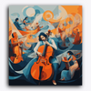 Paint Waint Cartoon Style Music Passionate