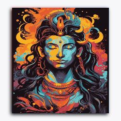 Mahadev's Coloring Meditation Portrait