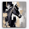 Paint Waint Black Horse Abstract