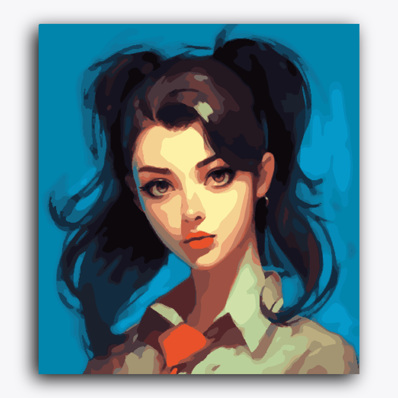 Girl in Red Tie