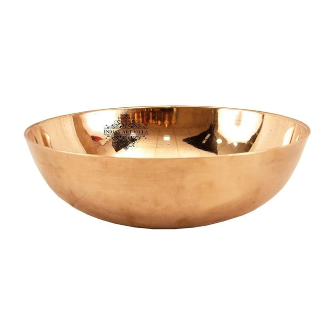 Indian Art Villa Bronze Kansya Utensils|round Shape Bowl