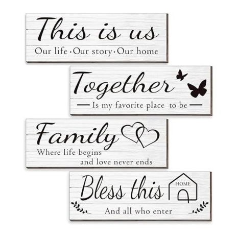 Angel Infinite Family Quotes Wooden Wall Hanging Wall Hanger For Home Decor Wall Art