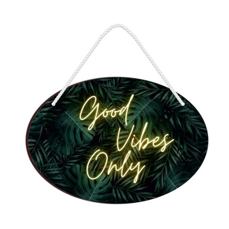 Blue Finch Good Vibes Only Wall Hanging Decorative Item For Home Decor and Living Room Decor Wall