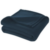 Cloth Fusion Polar Fleece AC Blanket for Winter Single Bed Soft Woolen Blanket for Travel & Sleeping Navy