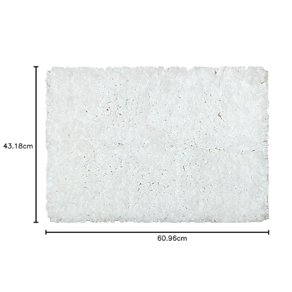 The Home Talk Luxury Shag Bath Rug Premium Carpet for Shower Vanity Bath Mats