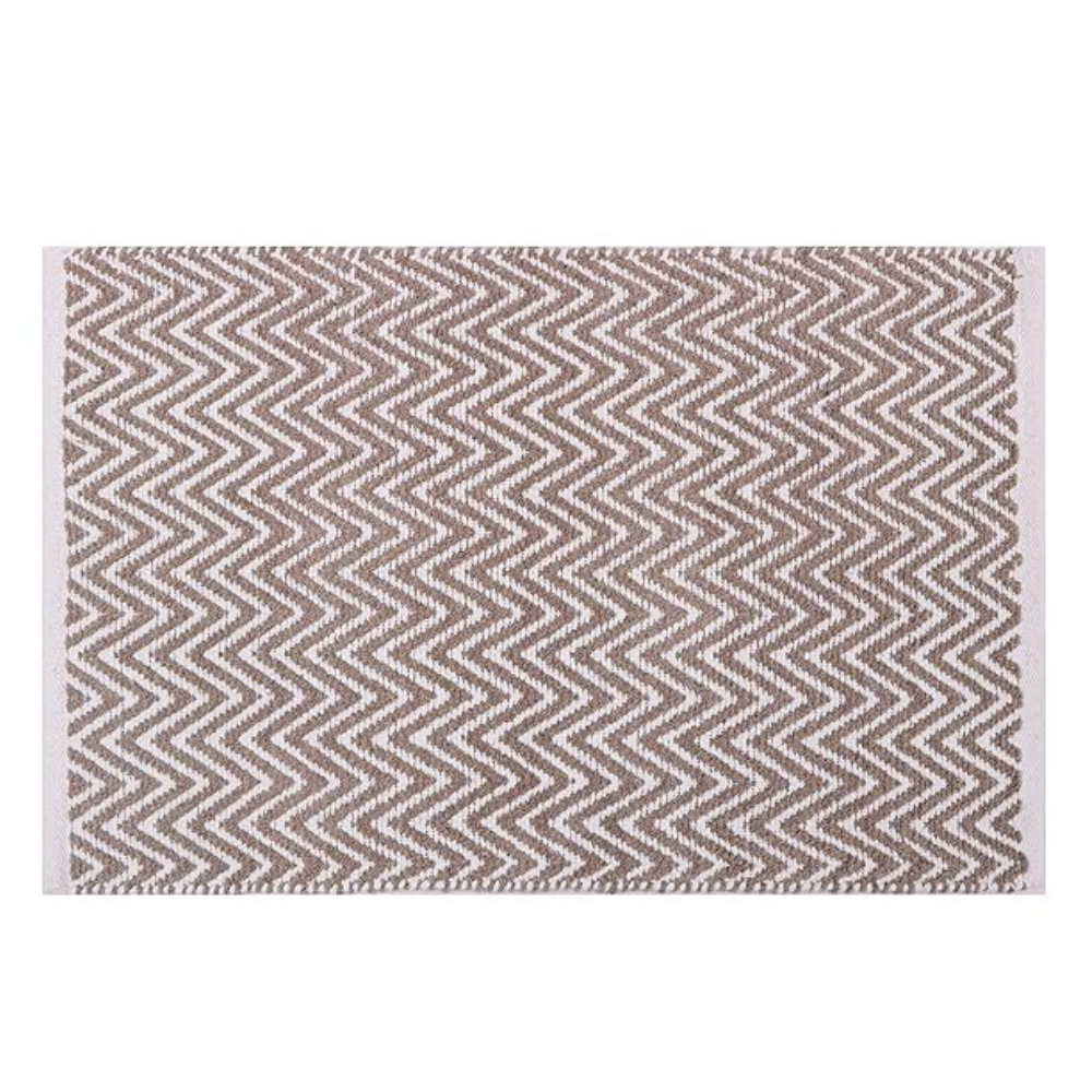 The Home Talk Cotton Door Mat Bath Rug for Spa Vanity Shower Warm & Soft Carpets