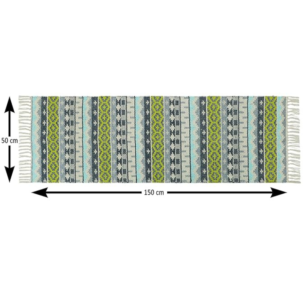 The Home Talk Handmade Cotton Carpets Tribal Contemporary Decorators Area Rugs Denim Blue