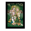 Lifehaxtore Soothing Radha Krishna Art Framed Painting