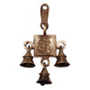 Two Moustaches Brass Radha Krishna Hanging Bells
