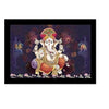 Lifehaxtore Lucky Pagdi Ganesha Religious Wooden Art Framed Painting