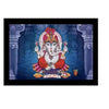 Lifehaxtore Prosperity Shubh Labh Ganesha Art Framed Painting