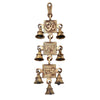 Two Moustaches Om Shubh Labh Design Brass Hanging Bells