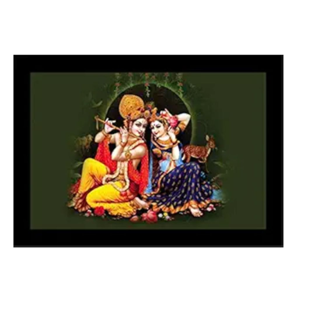 Lifehaxtore Raasleela Radha Krishna Art Framed Painting Model 3