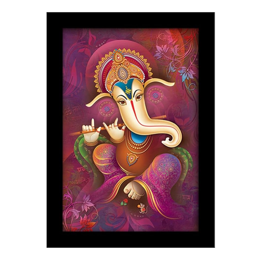 Lifehaxtore Ganesha Art Framed Painting