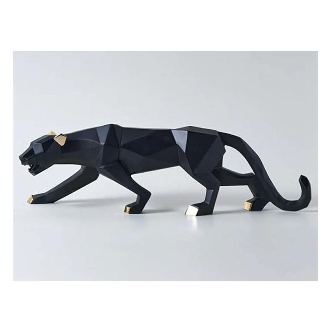 Zart Resin Black Jaguar Showpiece For Home Decor