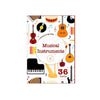 The Curious Bees Musical Instruments Flash Cards 36 Laminated Cards