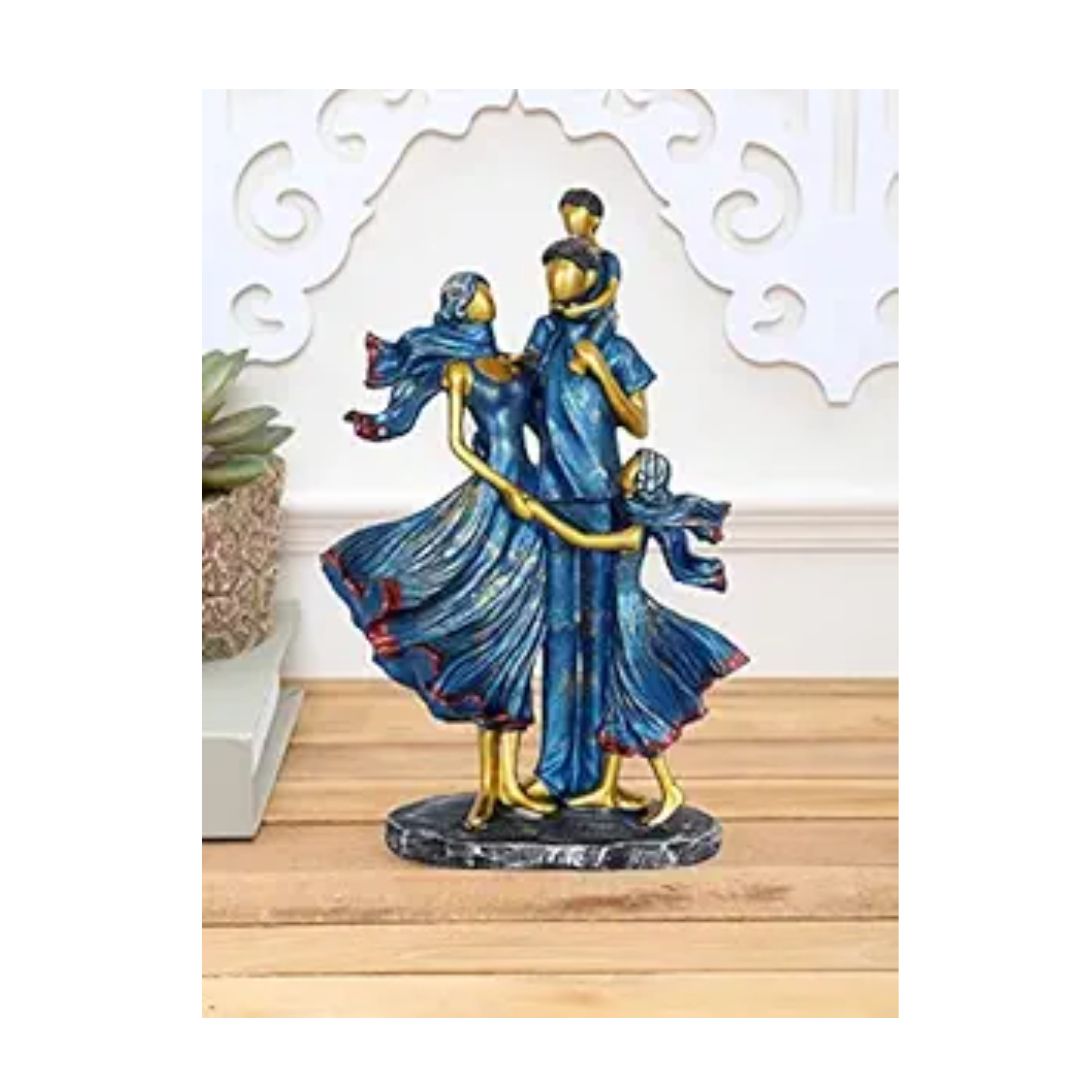 Zart Polyresin Family Couple Showpiece for Home Decor